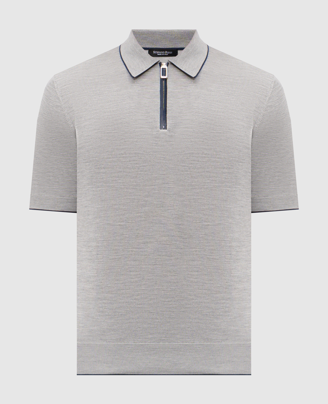 

Gray silk polo shirt Stefano Ricci, Grey