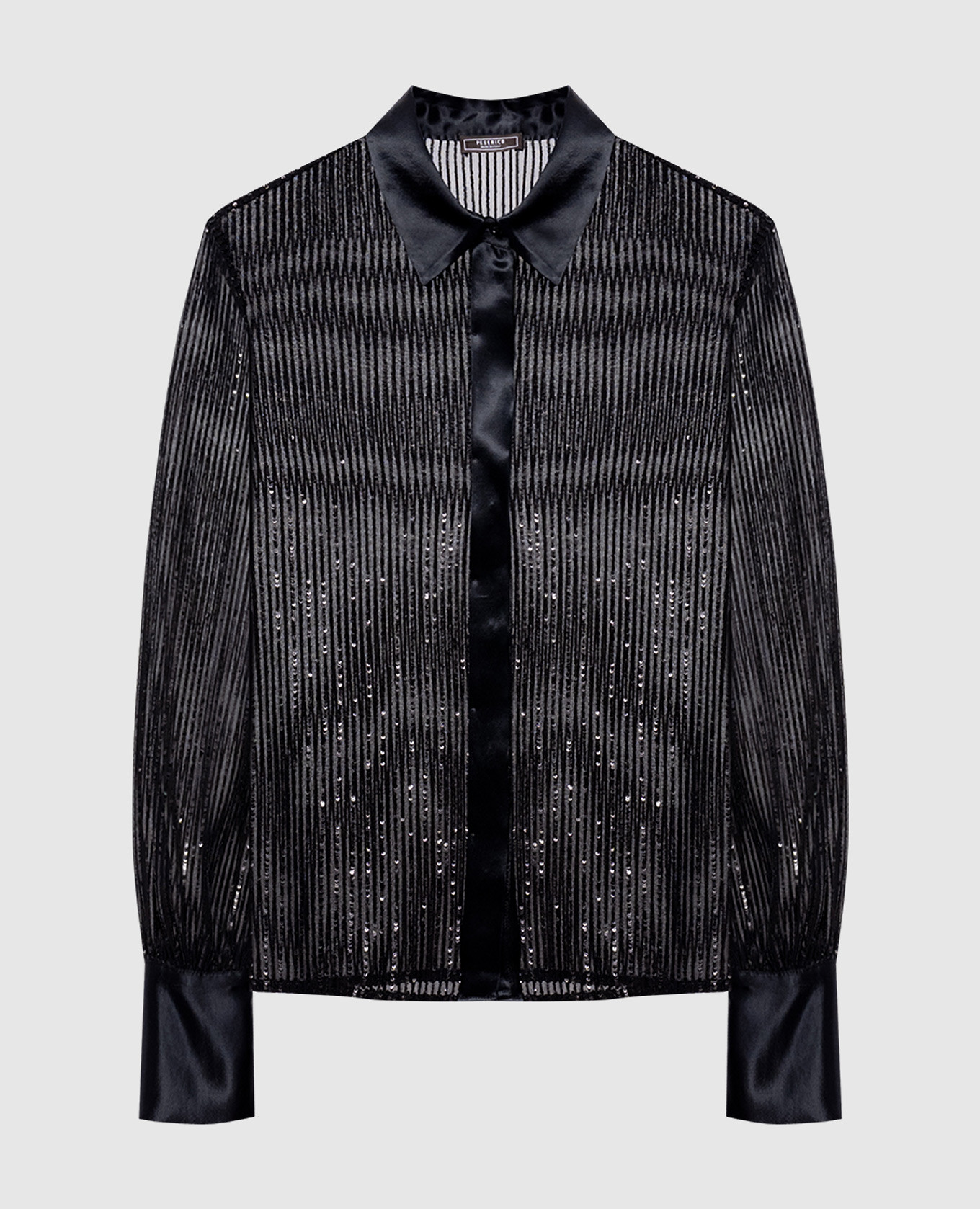 Black blouse with sequins