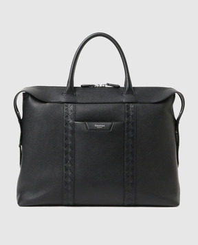 Serapian Black leather briefcase SRCMOMLL738642A001