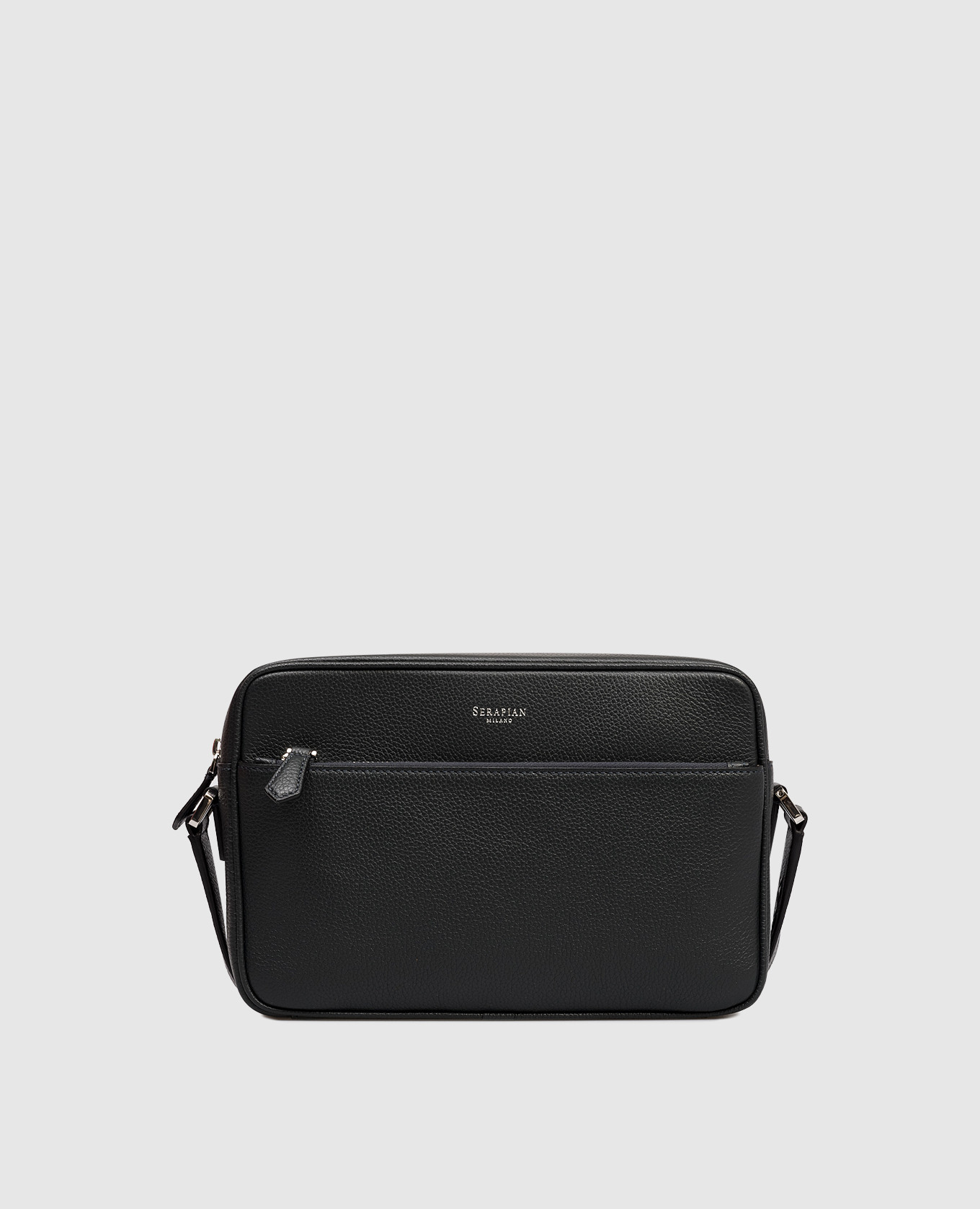 

East West blue leather bag Serapian