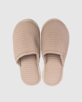 L'appartement Mia brown slippers MIASLIPPERS