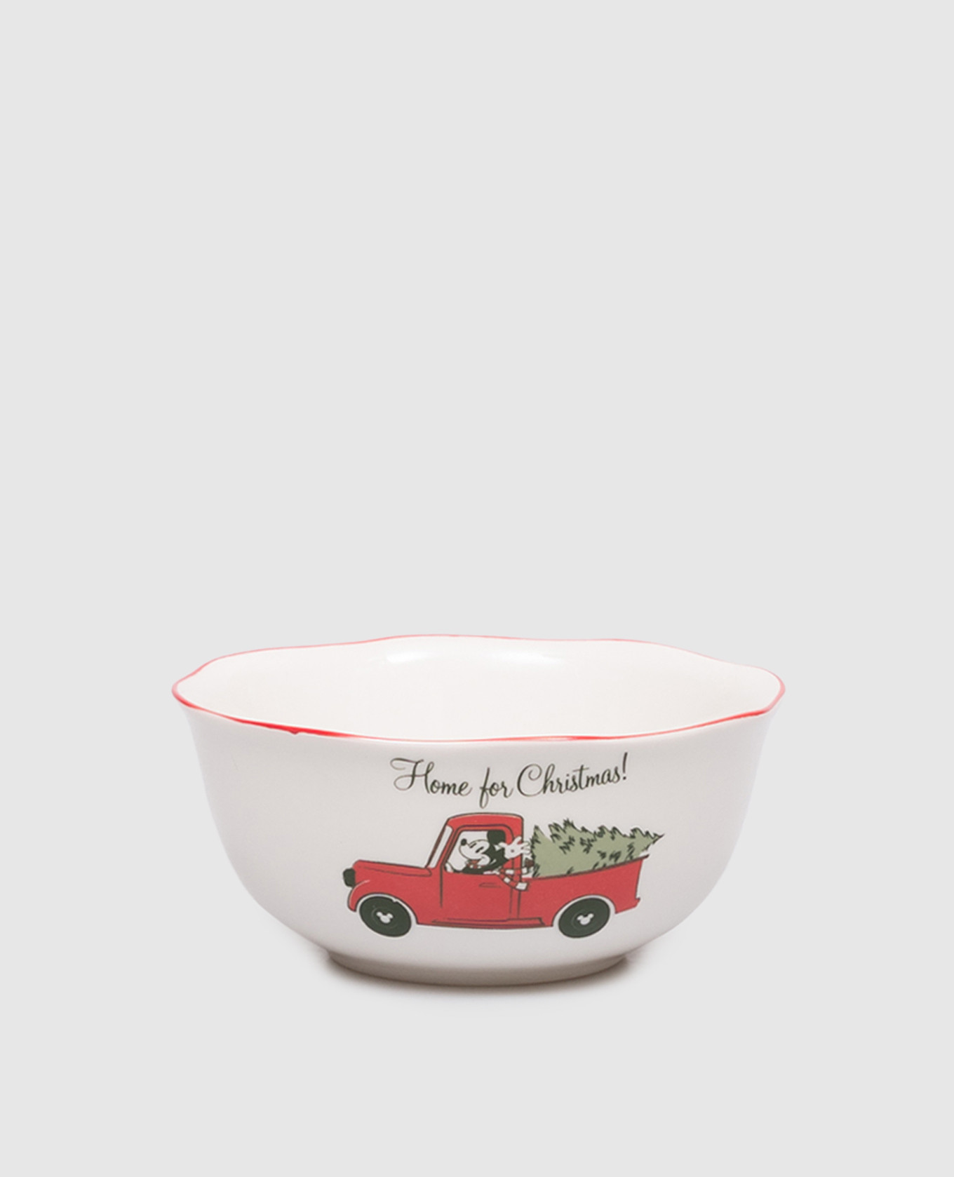 Weiße Keramikschale mit dem Aufdruck „Home for Christmas“!
