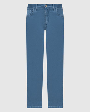 Castangia dal 1850 Blue jeans with logo patch GDPCA202S26
