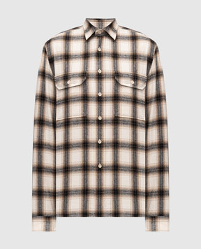 Cashmere&Whiskey Beige checkered shirt 43752091326