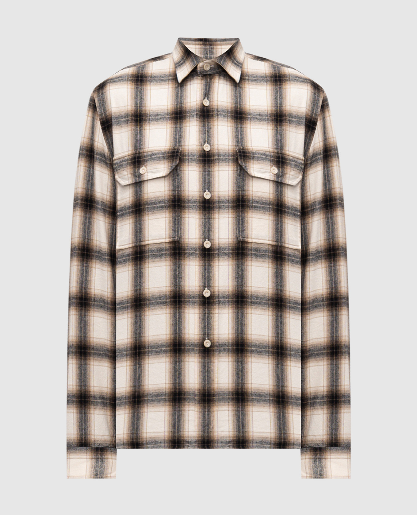 Beige checkered shirt