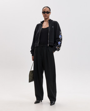 Off-White Black bodysuit with figure-hugging cutouts 2F800658T