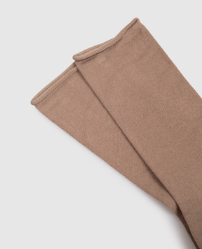 Brunello Cucinelli Brown cashmere socks M64945019P