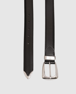 Khaite Benny black leather belt 10012763