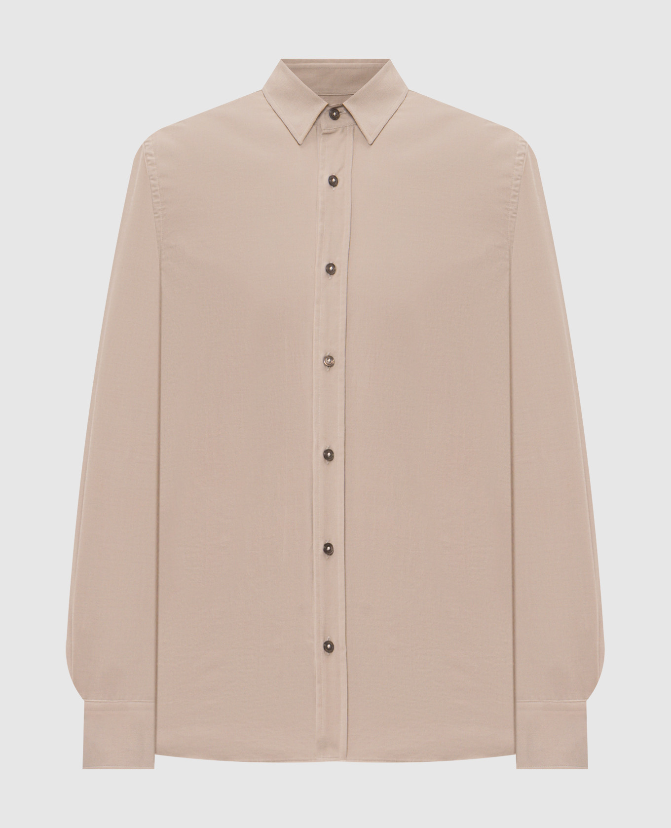 Beige corduroy shirt Peserico