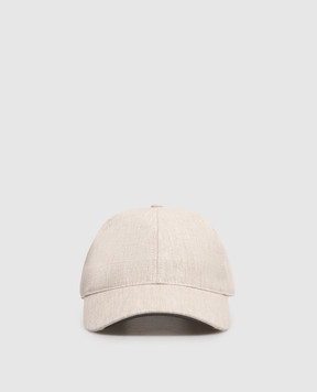Sease Gray linen cap AC044TN078