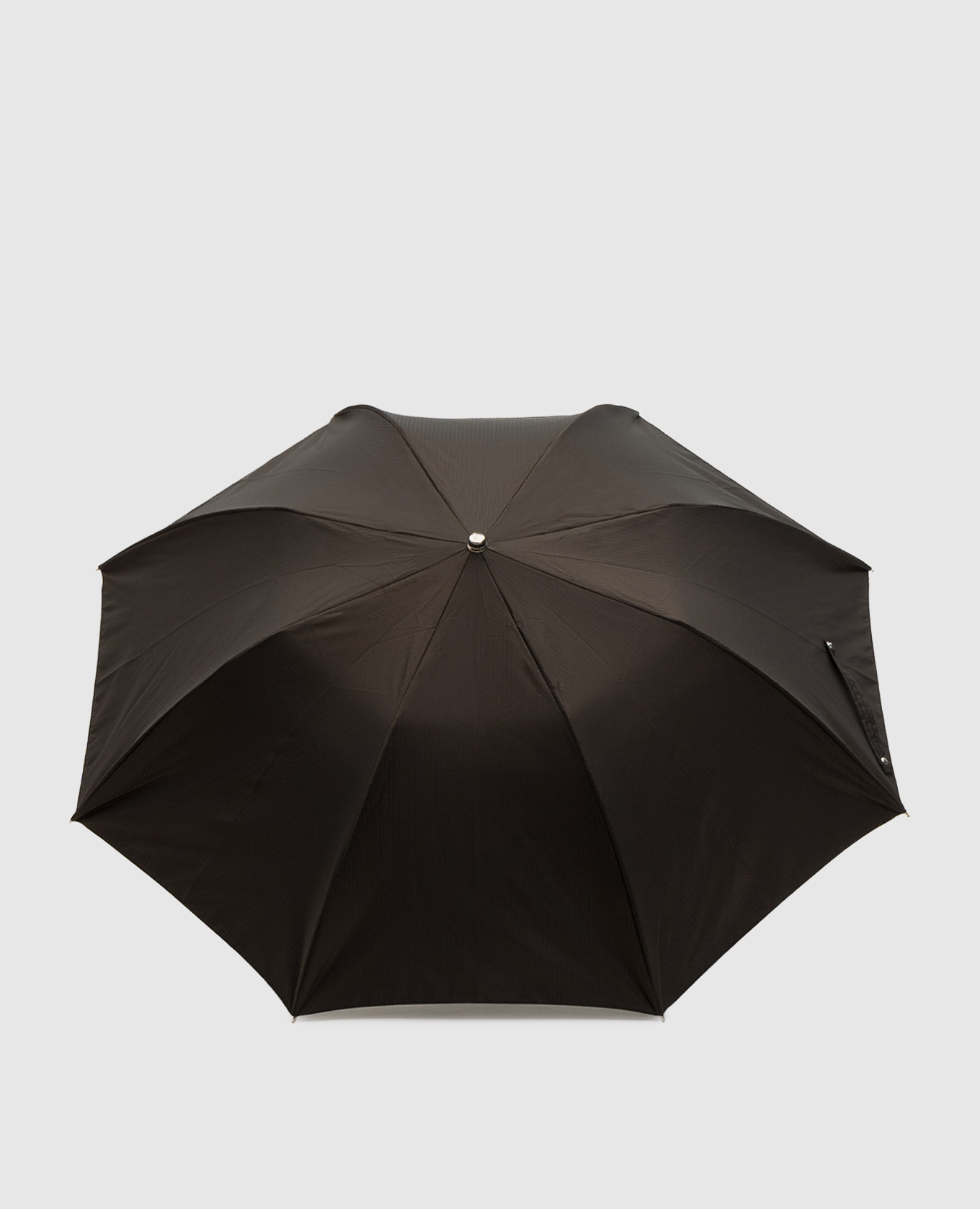 

Brown striped folding umbrella Pasotti