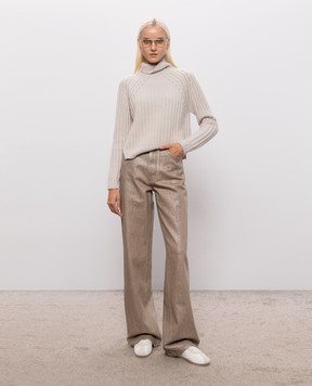 Allude Beige cashmere sweater 26511123