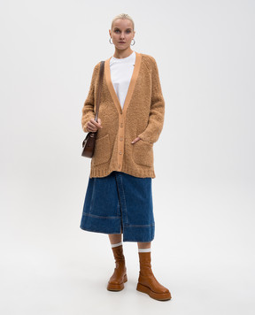 3.1 Phillip Lim Brown alpaca wool cardigan F25270482TFB