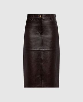 Max Mara Brown leather skirt GITA SMMGITA