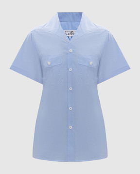 Maison Margiela MM6 Blue shirt S62DR0008M35861