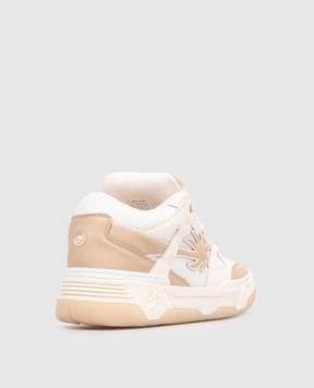 Palm Angels Ivory Skate Sneakers with Emblem PMIA10YS26LEA001