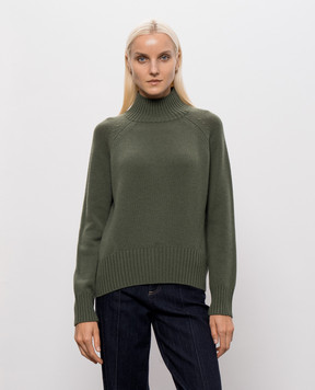 Allude Green wool and cashmere sweater 26517104