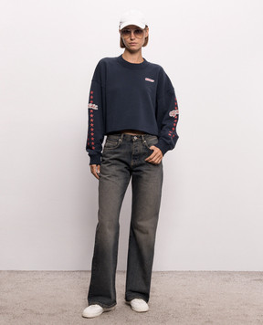 Off-White Blue Star sweatshirt 2FE00512T