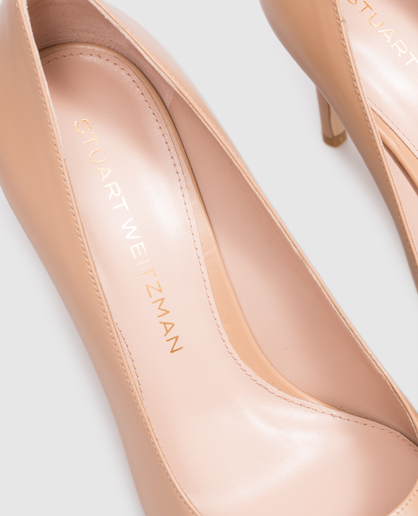 Beige leather POWER shoes Stuart Weitzman 5