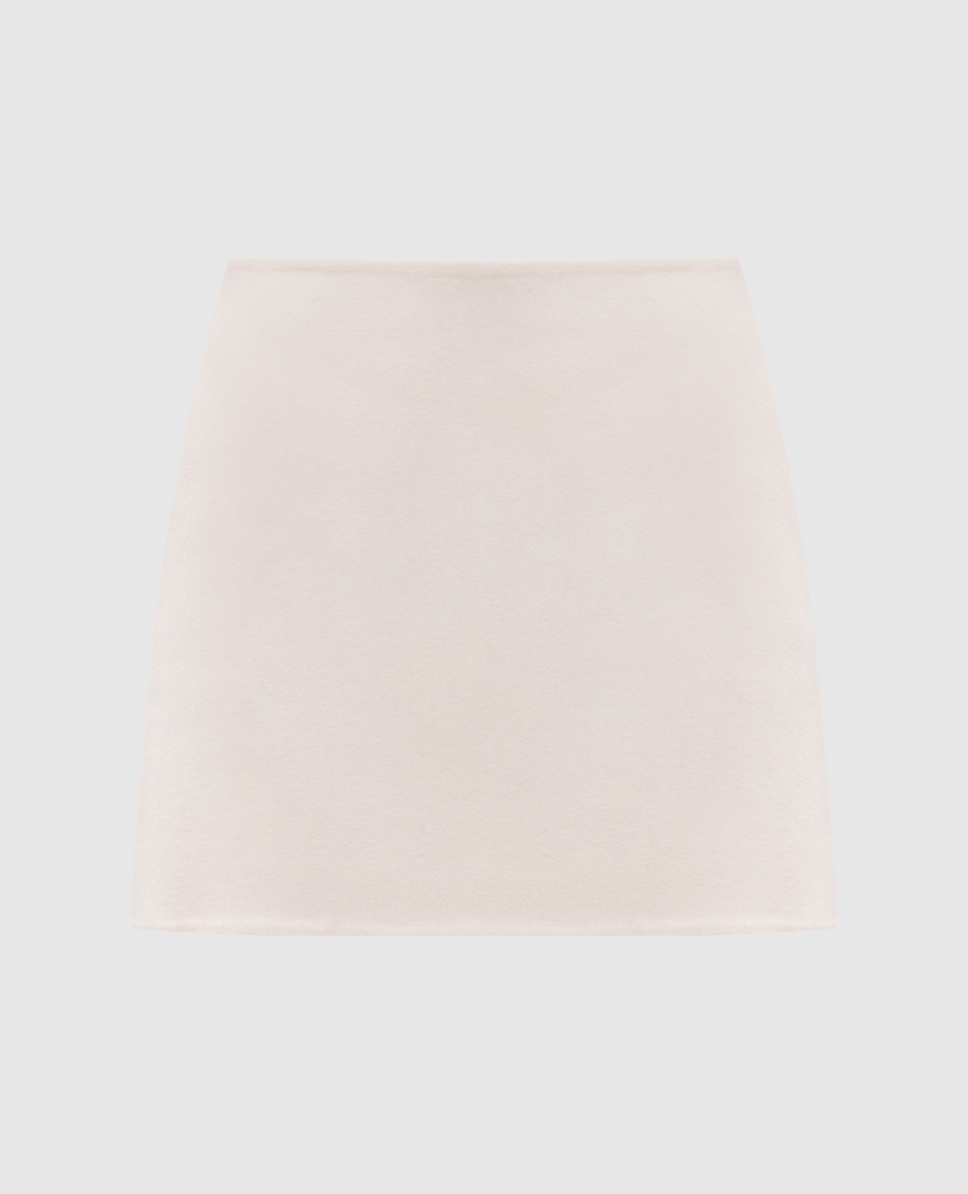 Ivory wool mini skirt