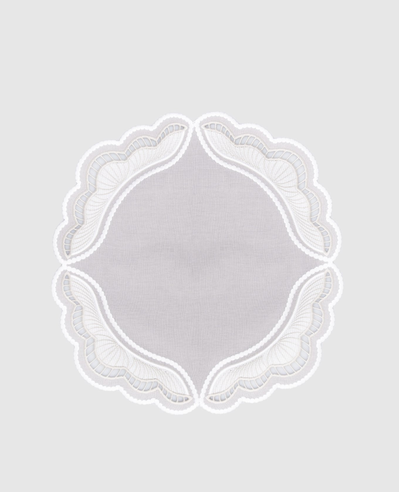 

Grey Oyster Linen Placemat Truffle Bee