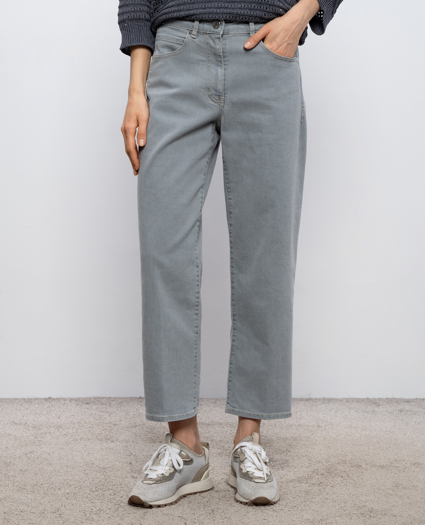 

Gray jeans Peserico, Grey