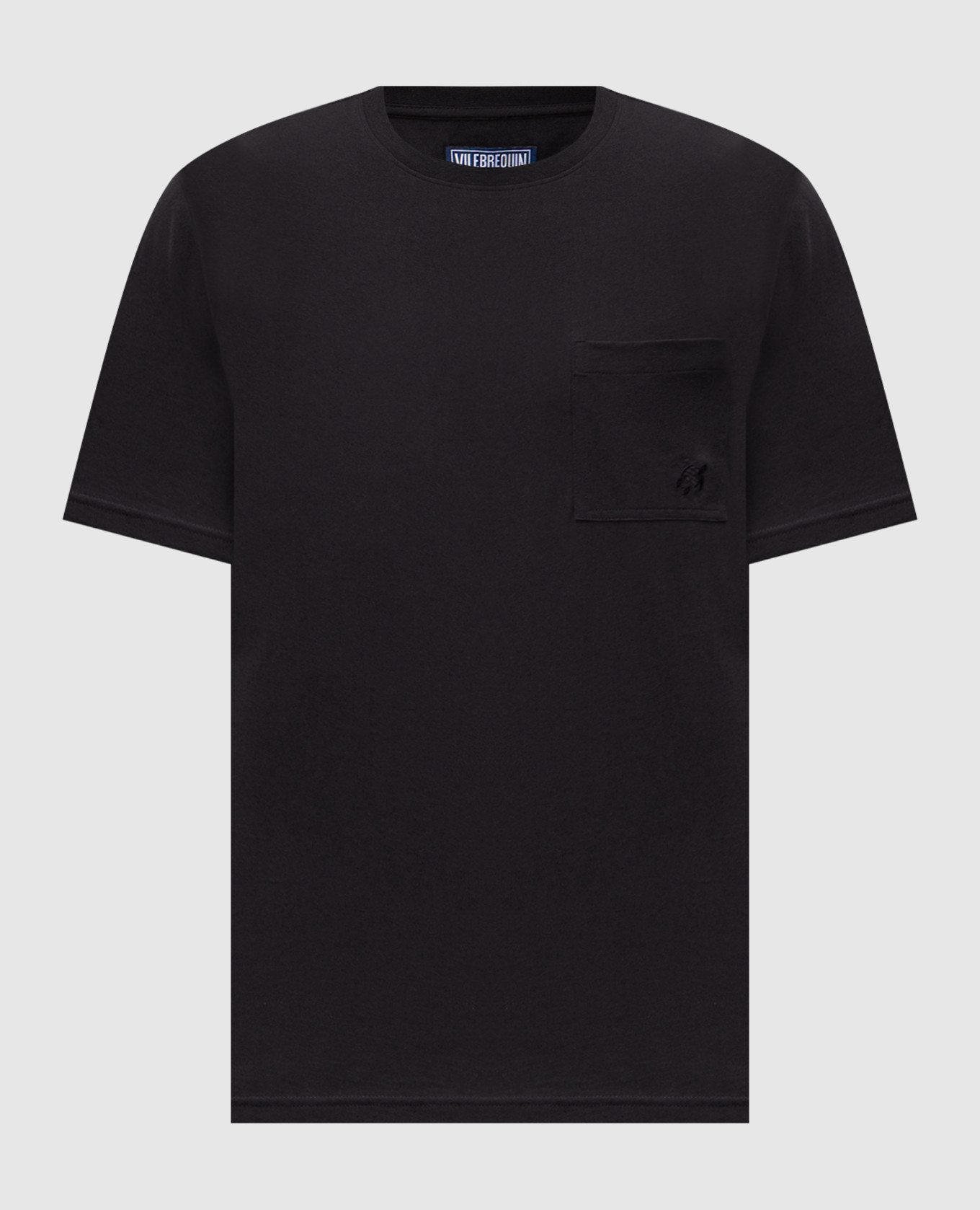 Black Titan T-shirt with embroidered emblem