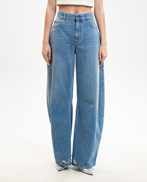 Dolce&Gabbana Blue ripped banana jeans FTDG9DG8OG6