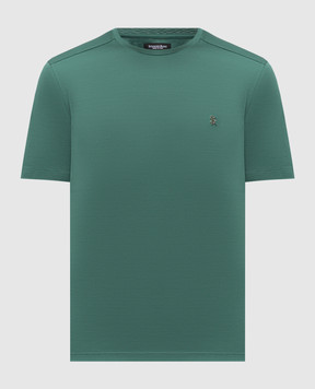 Stefano Ricci Green T-shirt with monogram logo MNH6105140TE0001