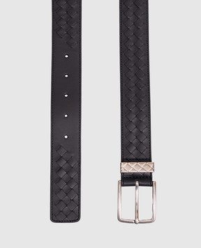 Bottega Veneta Blue Intrecciato leather belt 843902V5XN1