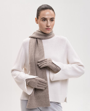 Allude Beige cashmere gloves 26592000