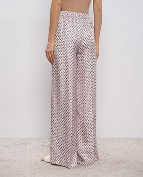 Max Mara MXMVISCHIO pink silk pants MXMVISCHIO