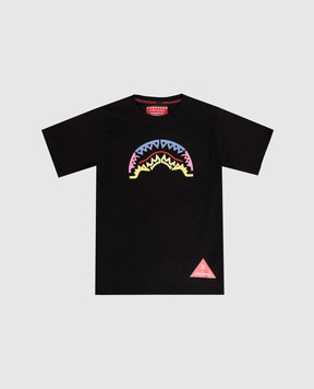 Sprayground Children's black T-shirt with print SPY900
