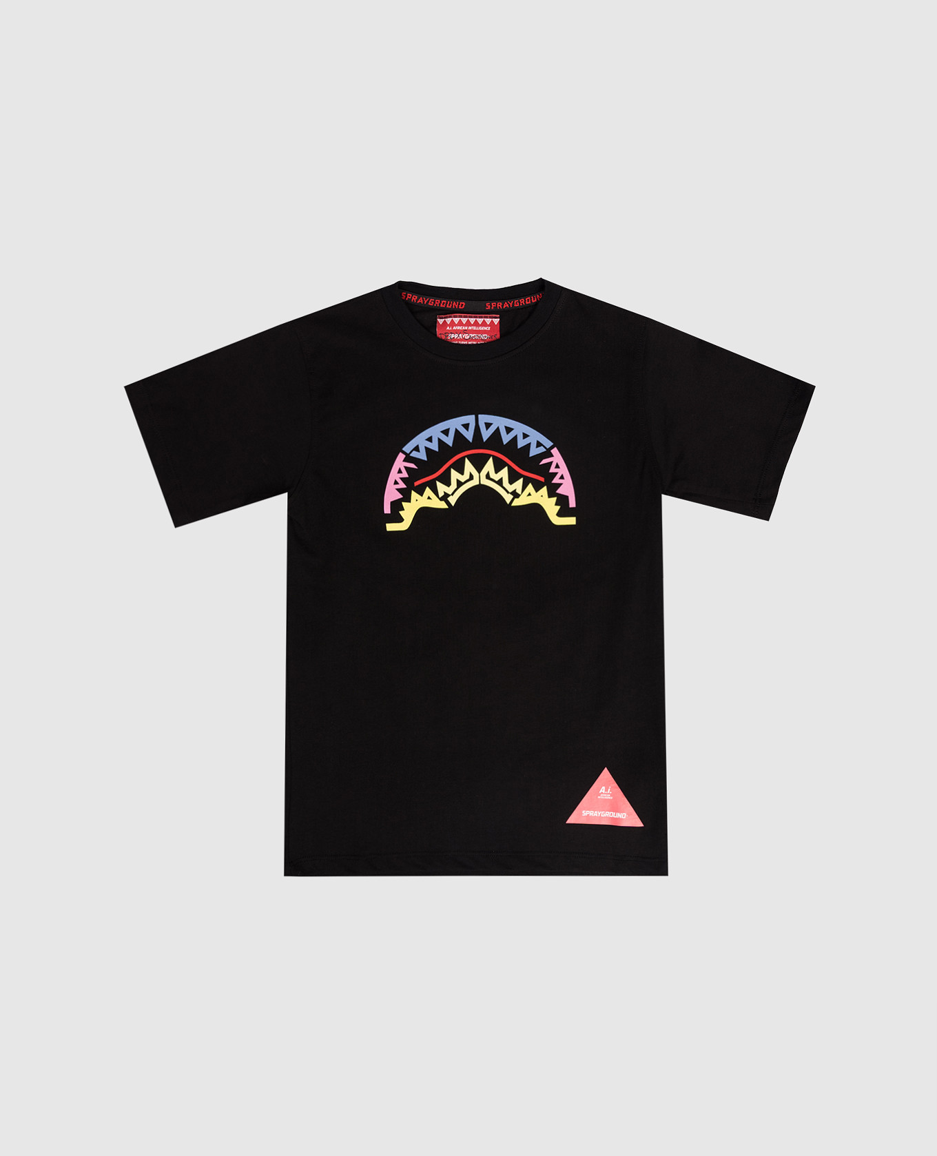 

Children's black T-shirt with print Sprayground