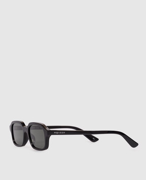 Alexander McQueen Black sunglasses with logo print 861658J0749