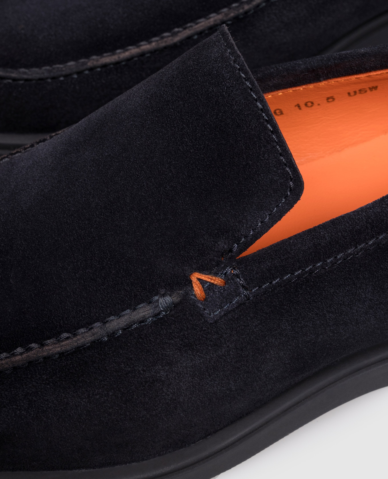 Blue suede loafers Santoni 5