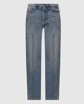Rhude Blue jeans with a patch RHPF26DP03012