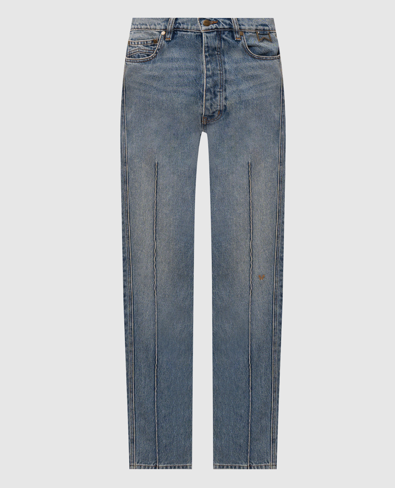 Blue jeans with a patch Rhude