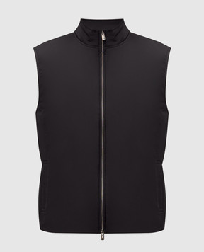 CAPOBIANCO Black vest 20M145NY00