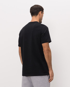 JW Anderson Black T-shirt with monogram embroidery JT0331PG1937