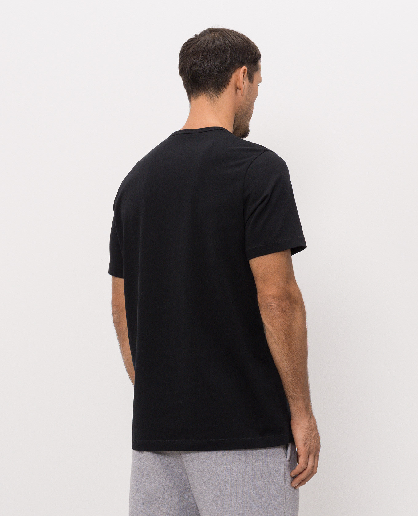 Black T-shirt with monogram embroidery JW Anderson 3
