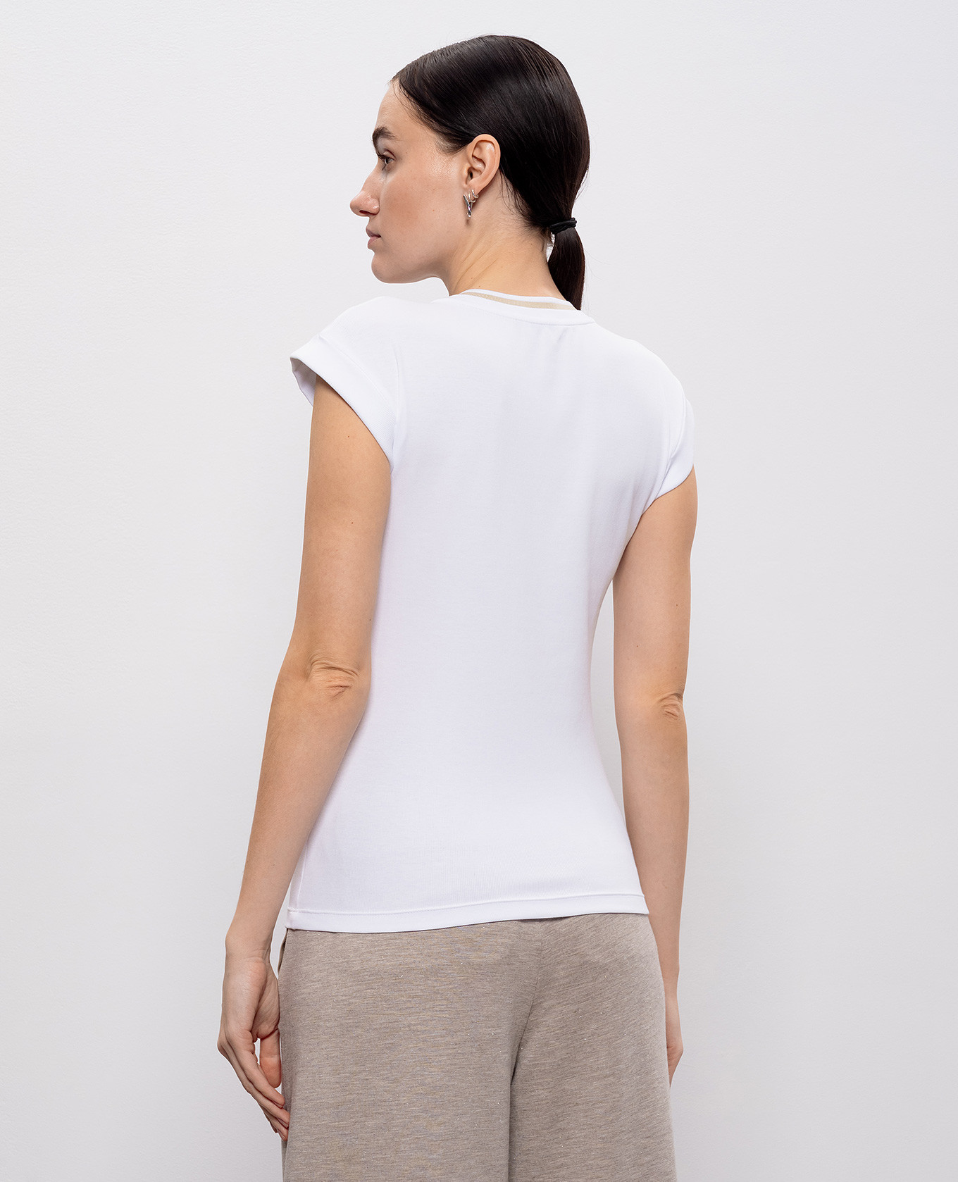 White layered top Peserico 4