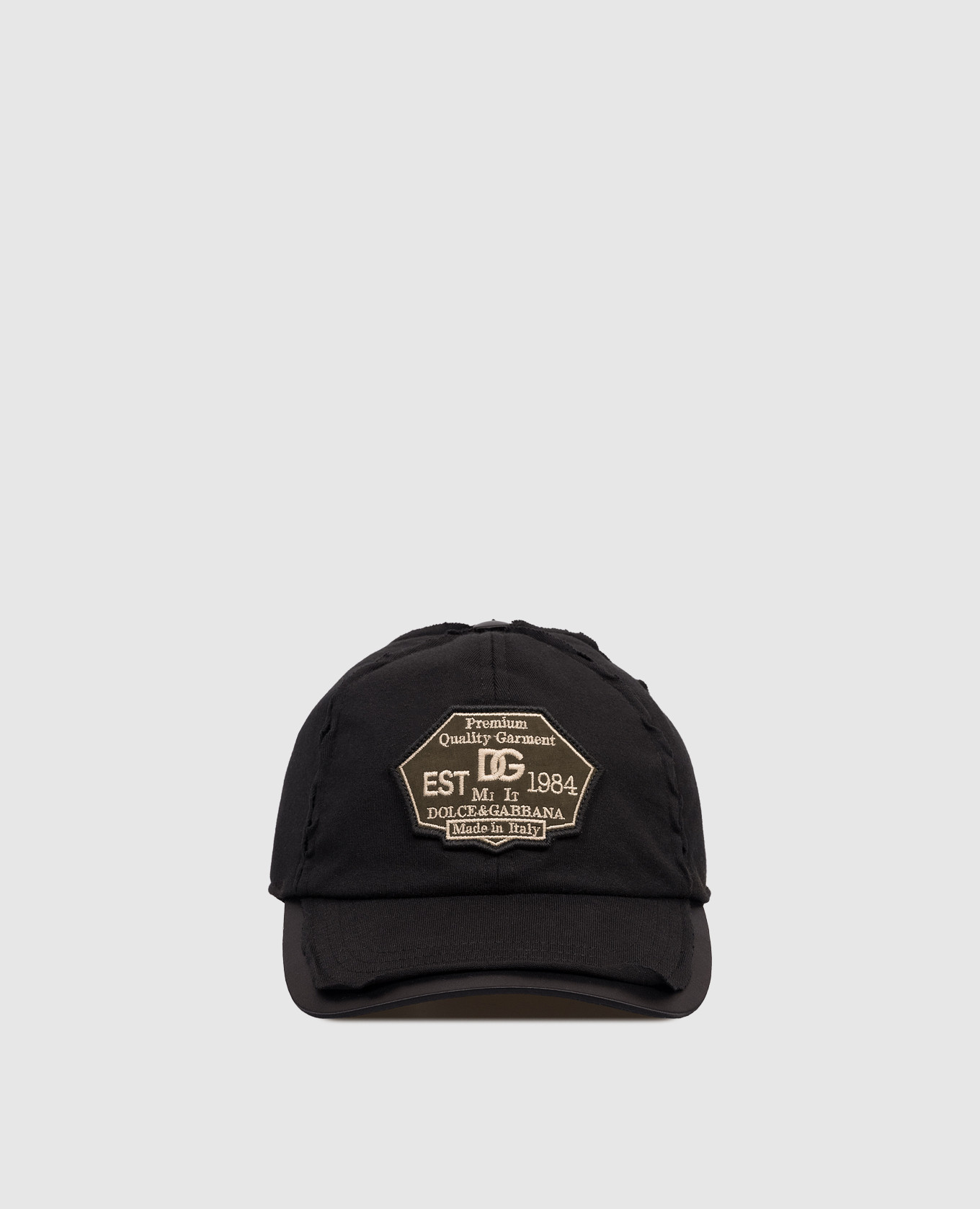 

Black cap with branded patch Dolce&Gabbana