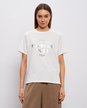 Max Mara Weekend TENUE white T-shirt with print WKDTENUE