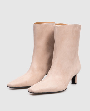 Babe Pay Pls Beige suede ankle boots 401501ZA