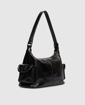 Off-White Dumbo black leather hobo bag OWNN18OC99LEA001