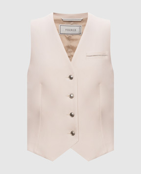 Peserico Beige wool vest A0353103472