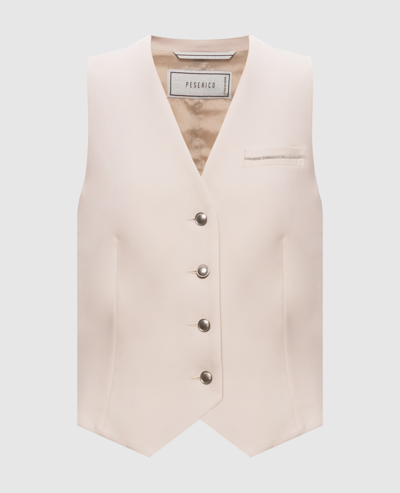 Beige wool vest Peserico