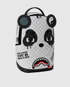 Sprayground Children's white backpack PANDA PARTY SHARK 910B8468NSZ
