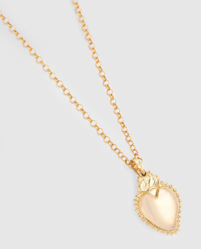 Dolce&Gabbana Gold chain with heart-shaped pendant WNS8S2W1111